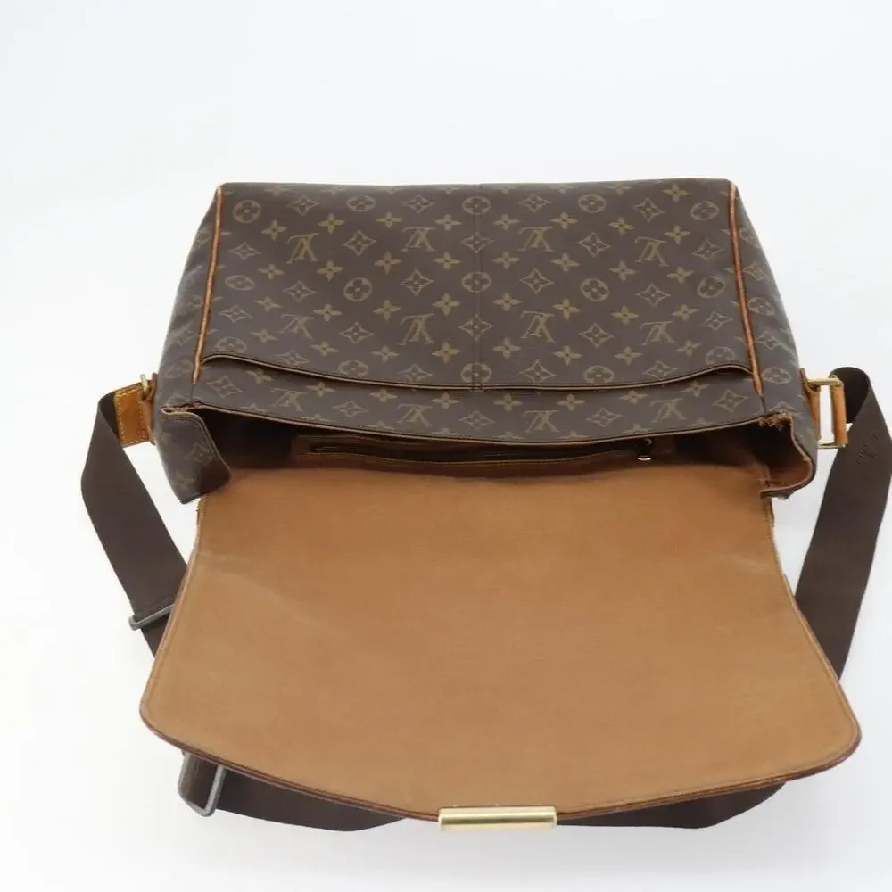 Louis Vuitton Monogram Abbesses Shoulder Bag Brown